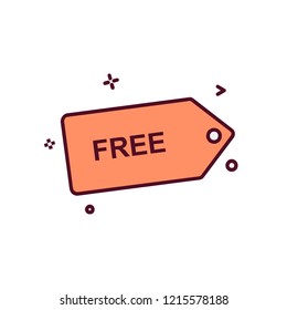 Tag icon design vector