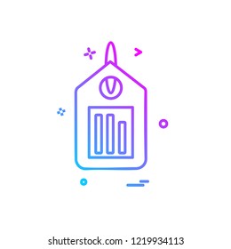 Tag icon design vector