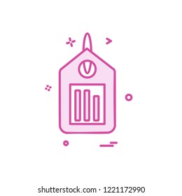 Tag icon design vector