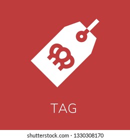  Tag icon. Editable  Tag icon for web or mobile.