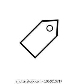 tag icon. Element of simple icon for websites, web design, mobile app, info graphics. Thick line icon for website design and development, app development on white background