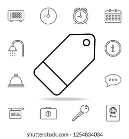 tag icon. Element of simple icon for websites, web design, mobile app, info graphics. Thin line icon for website design and development, app development on white background