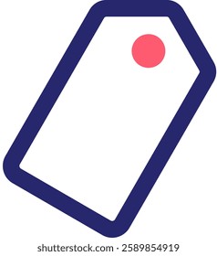 Tag Icon Fill Vector Illustration