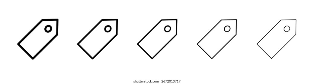 Icono de etiqueta llenado concepto de signo plano para el Diseño web.