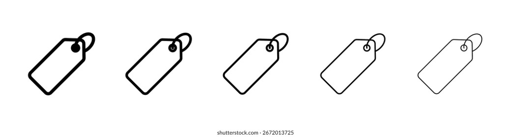Icono de etiqueta llenado concepto de signo plano para el Diseño web.