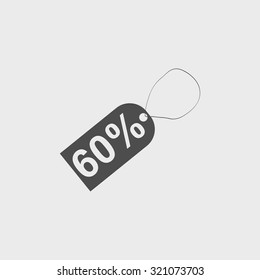 tag icon, Flat design style eps 10