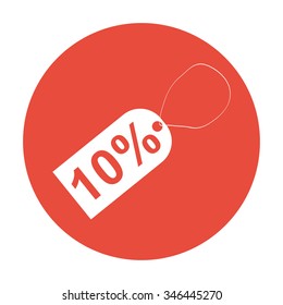 tag icon, Flat design style eps 10