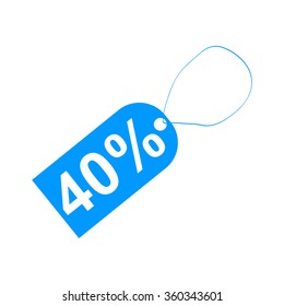 tag icon, Flat design style eps 10