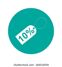 tag icon, Flat design style eps 10