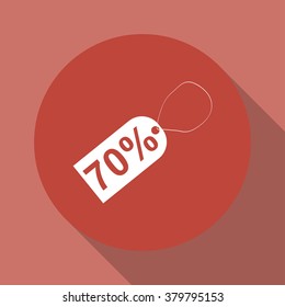 tag icon, Flat design style eps 10