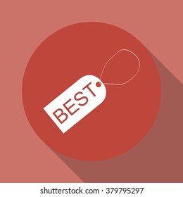tag icon, Flat design style eps 10