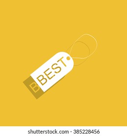tag icon, Flat design style eps 10