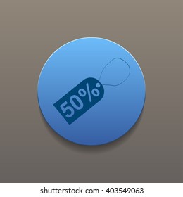 tag icon, Flat design style eps 10
