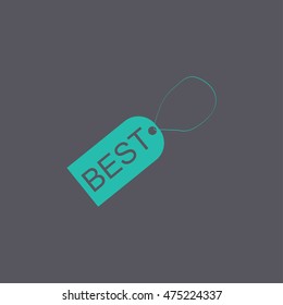 tag icon, Flat design style eps 10