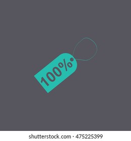 tag icon, Flat design style eps 10