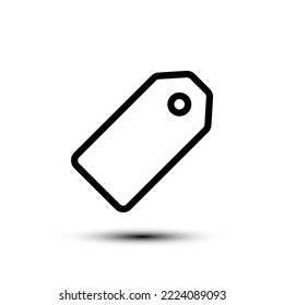 Tag icon. flat design vector illustration for web and mobile