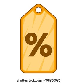 Tag icon. Flat illustration of tag vector icon for web