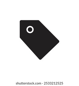 Tag icon Flat line illustration