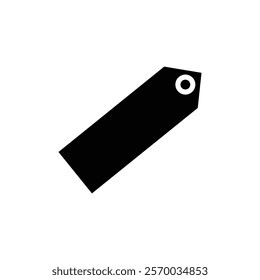 Tag icon Flat simple outline set