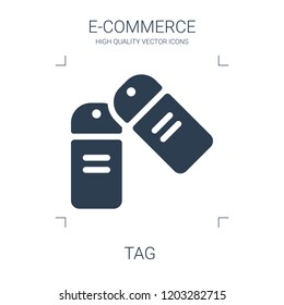 tag icon. high quality filled tag icon on white background. from e commerce collection flat trendy vector tag symbol. use for web and mobile