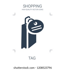 tag icon. high quality filled tag icon on white background. from shopping collection flat trendy vector tag symbol. use for web and mobile