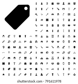 Tag icon illustration isolated vector sign symbol. editable barber icons vector set.