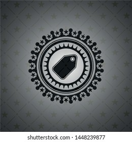 tag icon inside black emblem