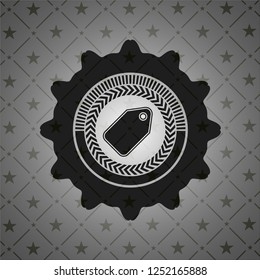 tag icon inside dark badge