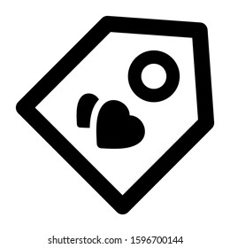 tag icon isolated sign symbol vector illustration - high quality black style vector icons
