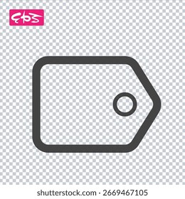 icono de etiqueta, icono de etiqueta, icono de marca, formato EPS icono de Vector archivo de ilustración