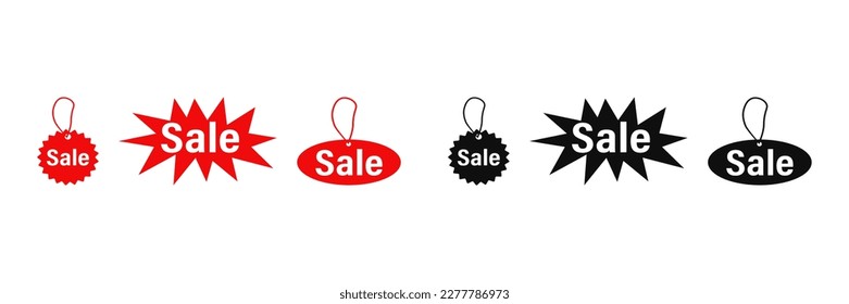 Tag-Symbol. Etikett. Preis. Vektorgrafik auf weißem Hintergrund.