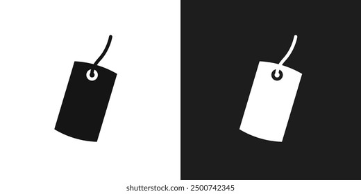 Tag icon line art vector