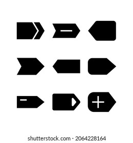 tag icon or logo isolated sign symbol vector illustration - Collection of high quality black style vector icons
