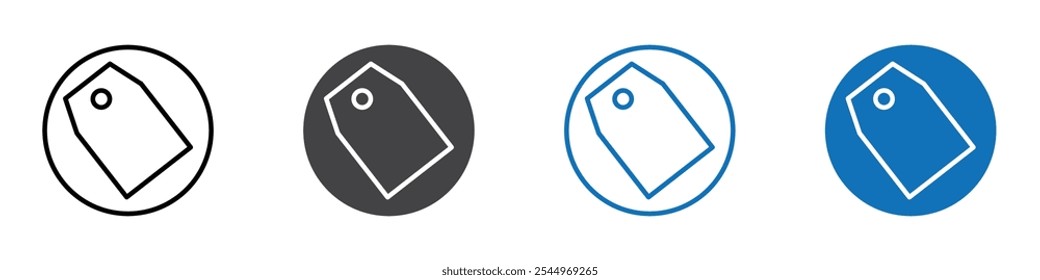 Icono de etiqueta Iniciar sesión de logotipo de contorno de línea fina
