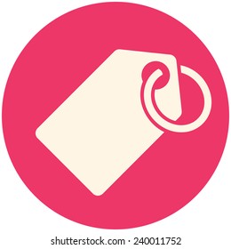 Tag icon, modern flat design
