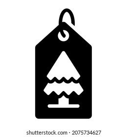 tag icon, modern style Christmas and New Year line icon, Isolated winter holiday symbols