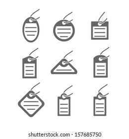 tag icon on white background