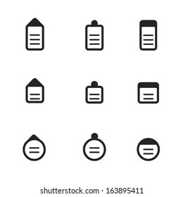 tag icon on white background
