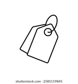 Tag icon. simple thin line vector icon