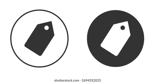 Icono de etiqueta. Simple Ilustración vectorial. Conjunto de iconos de silueta.