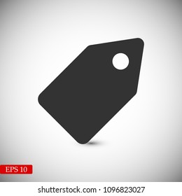 tag icon, stock vector illustration flat design style