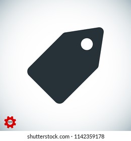 tag icon, stock vector illustration flat design style