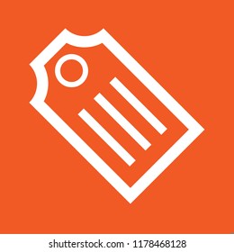Tag icon, stock vector illustration, EPS10. 