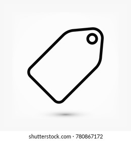tag icon, stock vector illustration flat design style