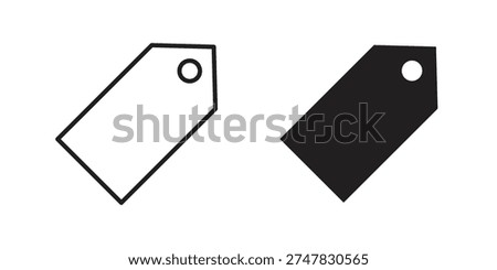 Tag icon suitable vector symbol for graphic design, logo, web site, social media