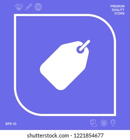 Tag icon symbol. Graphic elements for your design