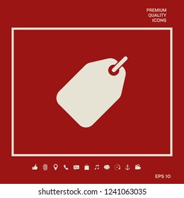 Tag icon symbol. Graphic elements for your design
