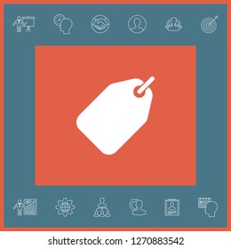 Tag icon symbol. Graphic elements for your design