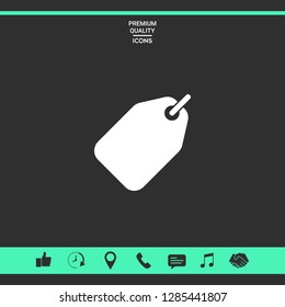 Tag icon symbol. Graphic elements for your design