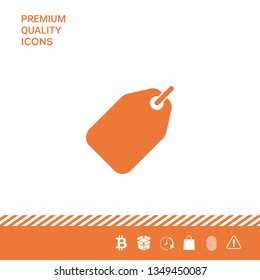 Tag icon symbol. Graphic elements for your design